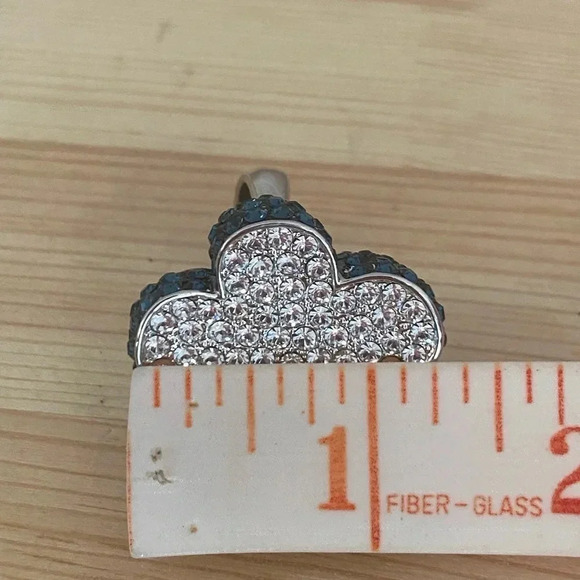 Joan Boyce Crystal Flower Statement Fashion Ring - Picture 7 of 8